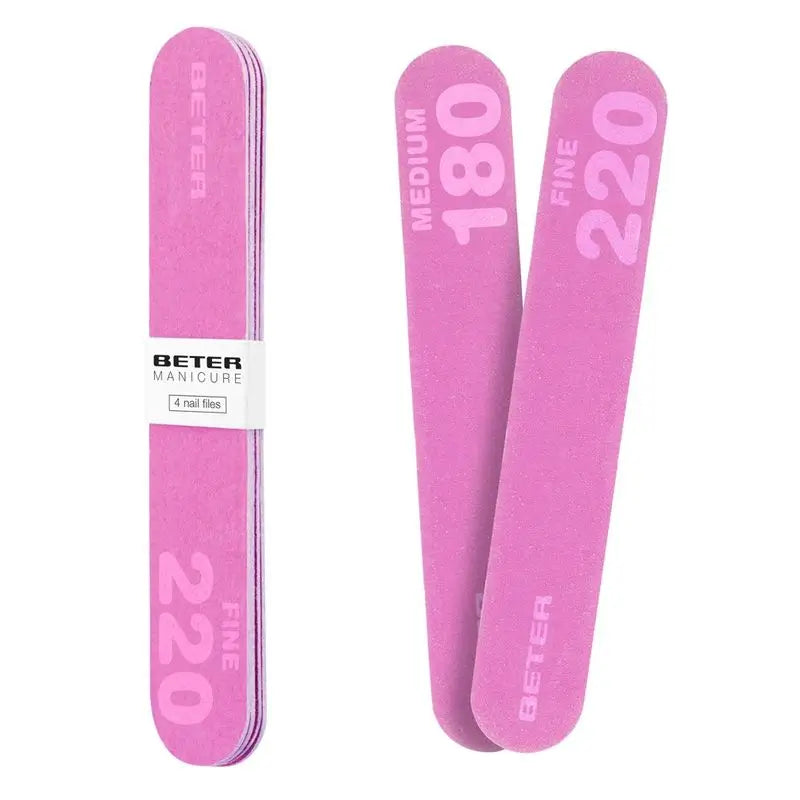 Beter Pack 4X Nagelfeilen, Fiberglas 180/220 Grit