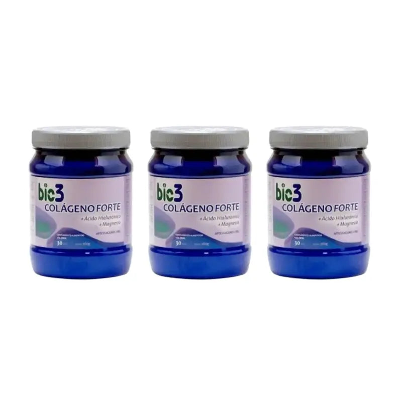 Bie3 Kollagen + Hyaluronsäure + Magnesium Forte Flasche, 3X360 Gr