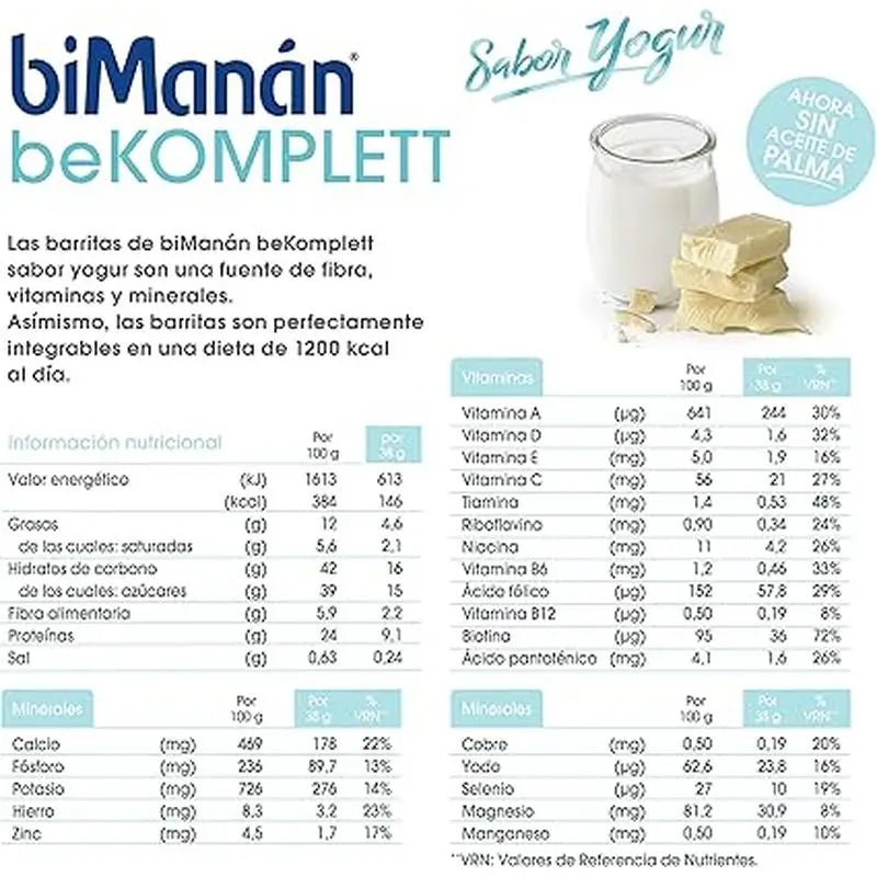 biManán Bekomplett Joghurt-Geschmack Riegel 24 Stück