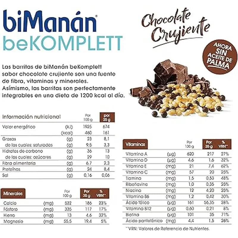 biManán Snack Snack Bombon Crunchy 4 Riegel x 25 Gramm