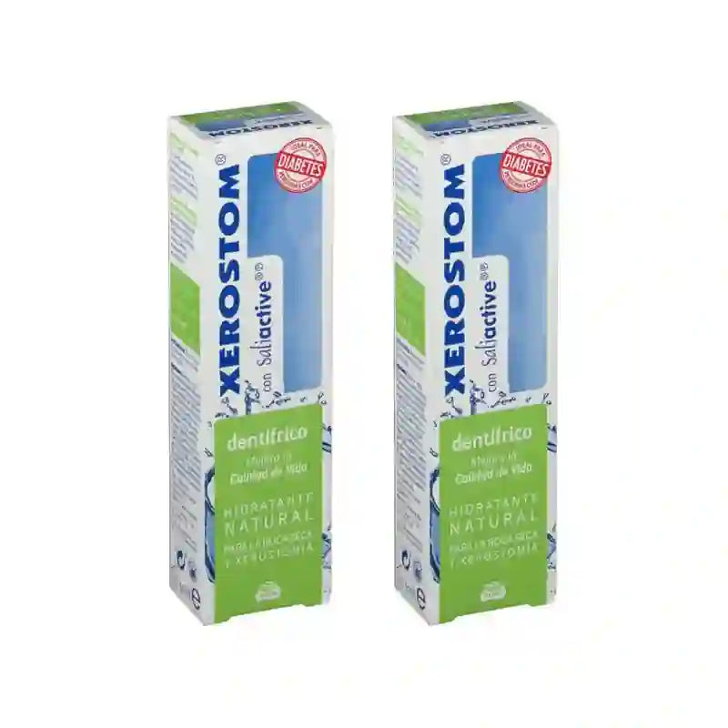 Biocosmetics Xerostom Zahnpasta für den trockenen Mund, 2X50 Ml