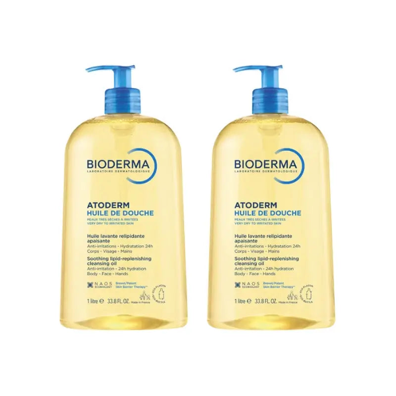 BIODERMA Atoderm Duschöl Packung 2 x 1 Liter