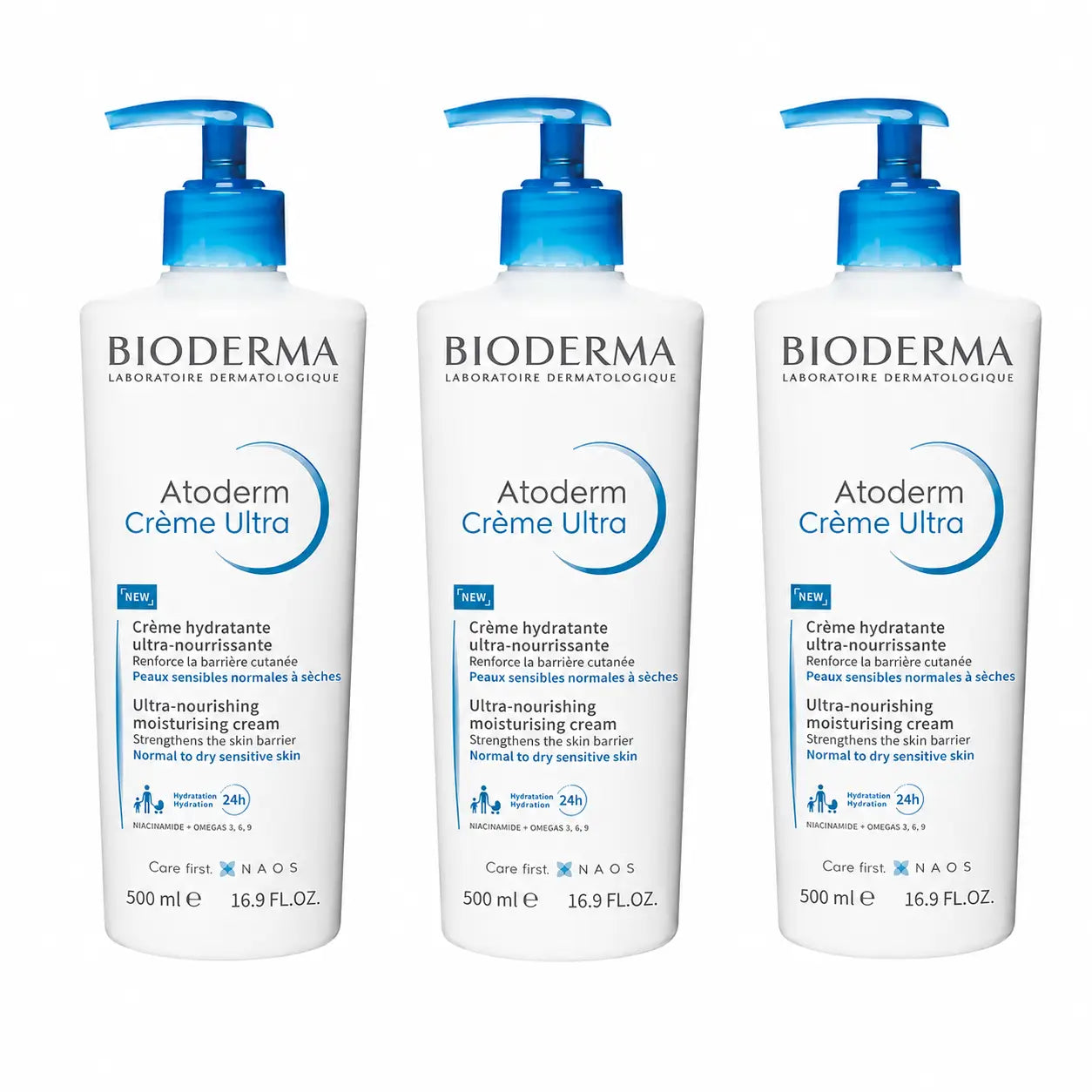 Bioderma Atoderm Ultra-pflegende Creme 500 ml, 3er-Pack