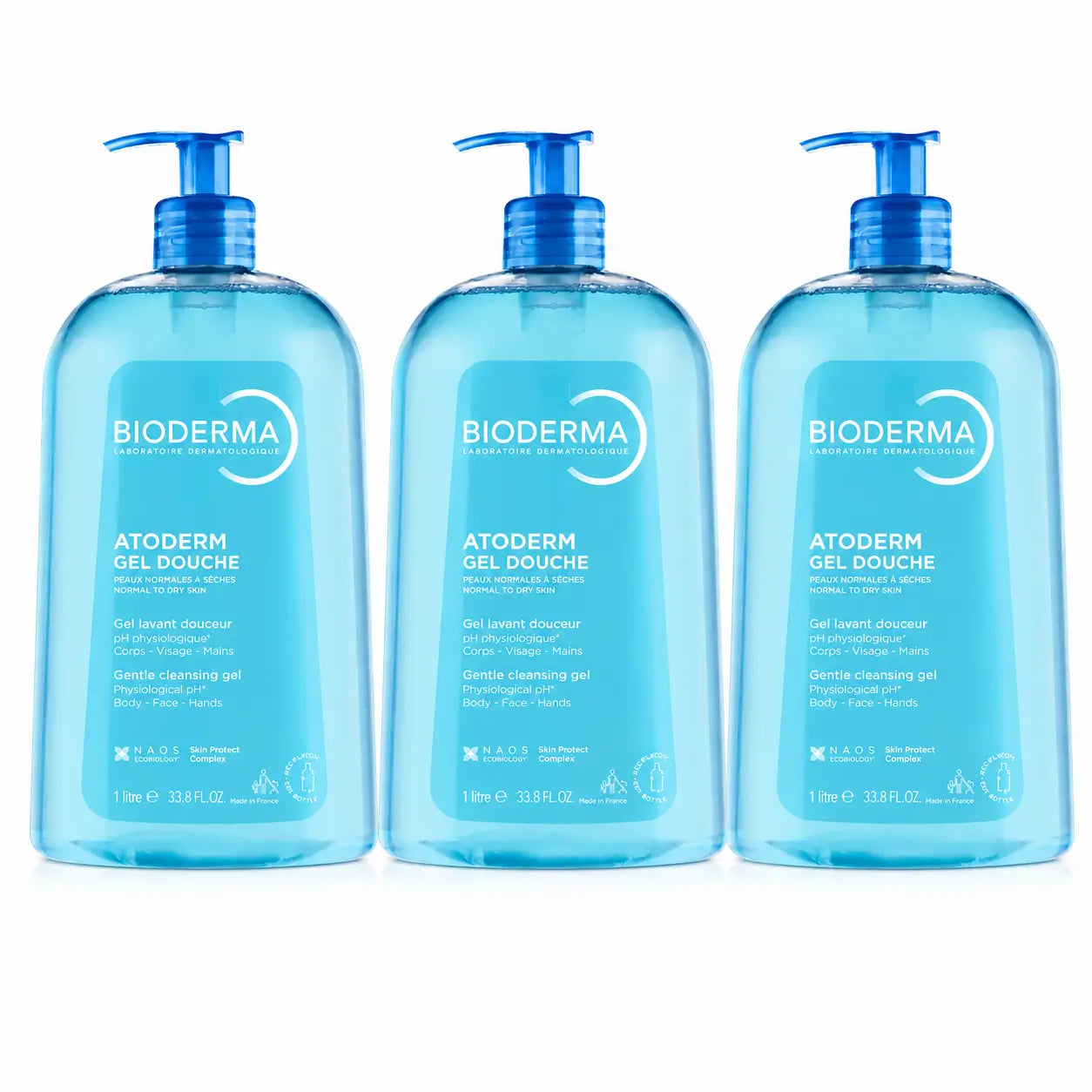 Bioderma Atoderm Duschgel 1 Liter, 3er-Pack