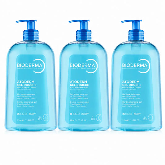 Bioderma Atoderm Duschgel 1 Liter, 3er-Pack