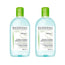 BIODERMA Duplo Sebium H2O Agua Micelar, 2x500 ml