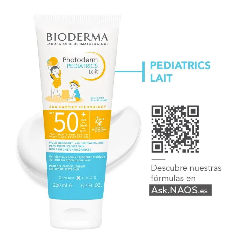 Bioderma Photoderm Pädiatrie Lait SPF50+ Sonnenschutz, 100 ml