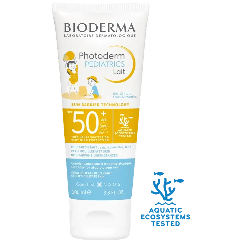 Bioderma Photoderm Pädiatrie Lait SPF50+ Sonnenschutz, 100 ml