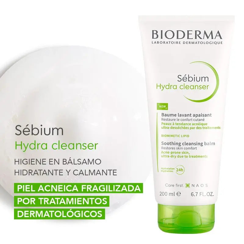 Bioderma Sébium Hydra-Reinigungsmittel, 200 ml
