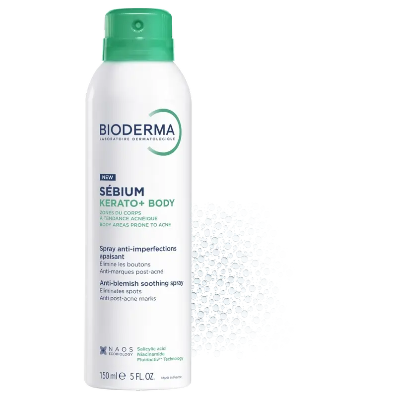 Bioderma Sébium Kerato+ Anti-Akne Körperspray , 150 ml
