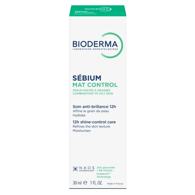 BIODERMA Sebium Mat Control spendet Feuchtigkeit und mattiert, 30 ml