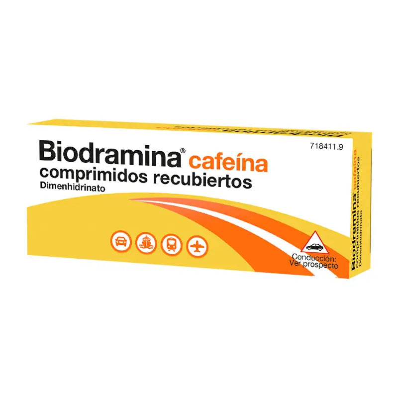 Biodramine Caffeine 4 film-coated tablets