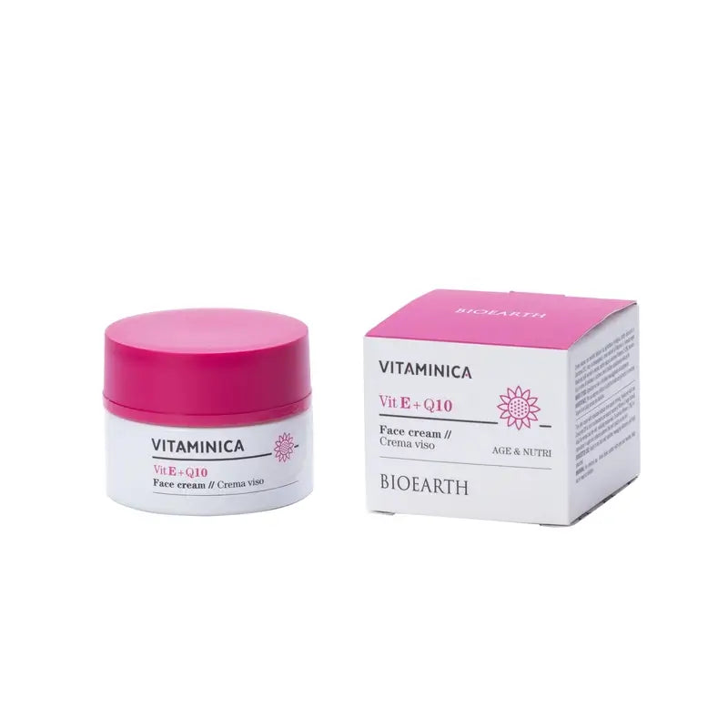 Bioearth Gesichtscreme Vitamin E & Q10, 50 Ml