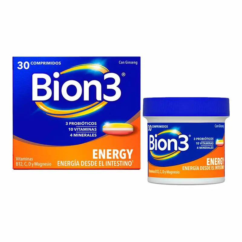 Bion3 Energy Multivitamintabletten mit Probiotika, Vitamin B12, C und Magnesium