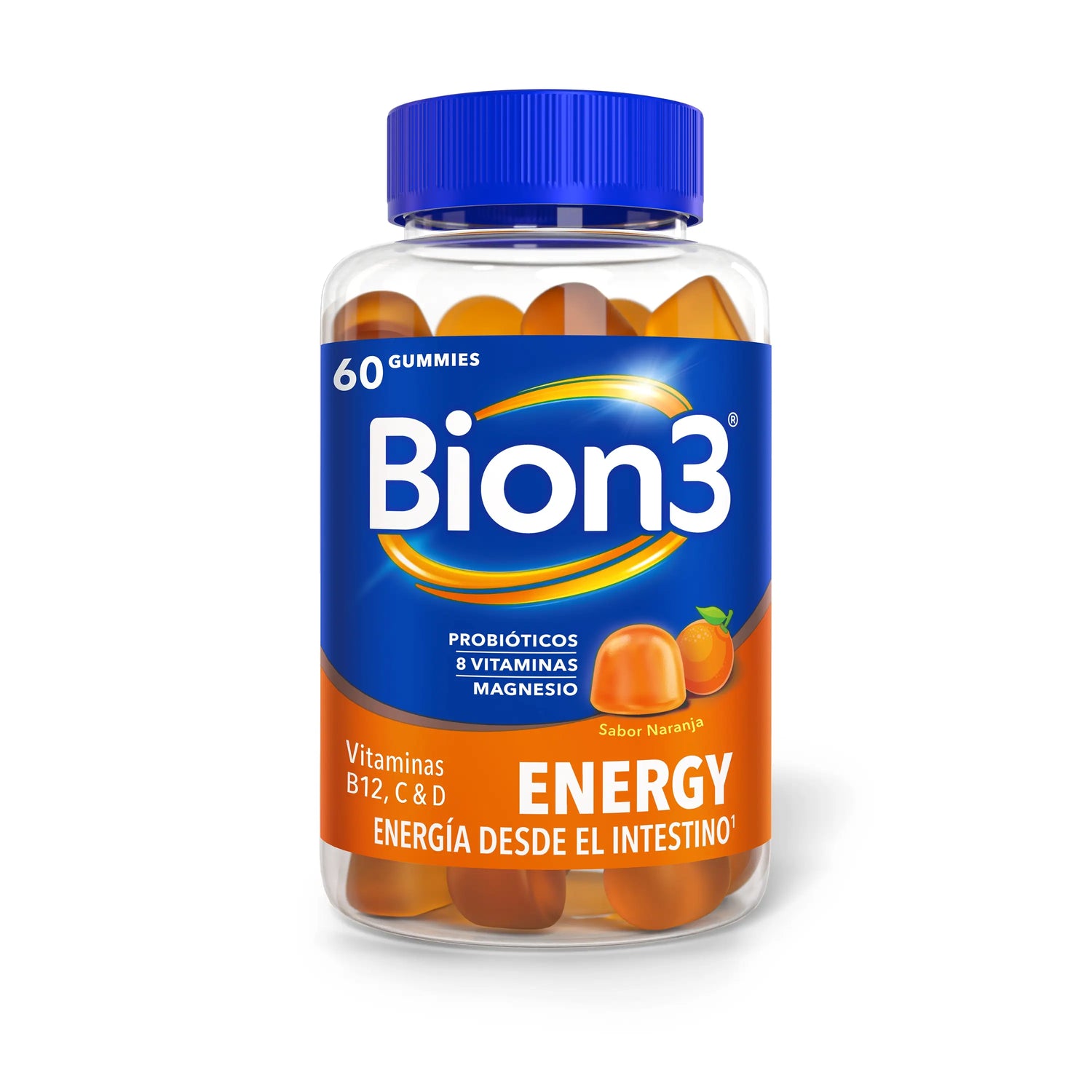 Bion3 Gummibärchen Energie, Vitamine mit Probiotika, Vitamin B12, Vitamin C, Vitamin D und Magnesium