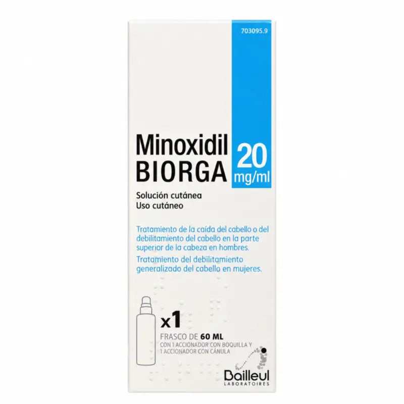Biorga 20 Mg/ ml Minoxidil Hautlösung 1 Flasche 60 ml