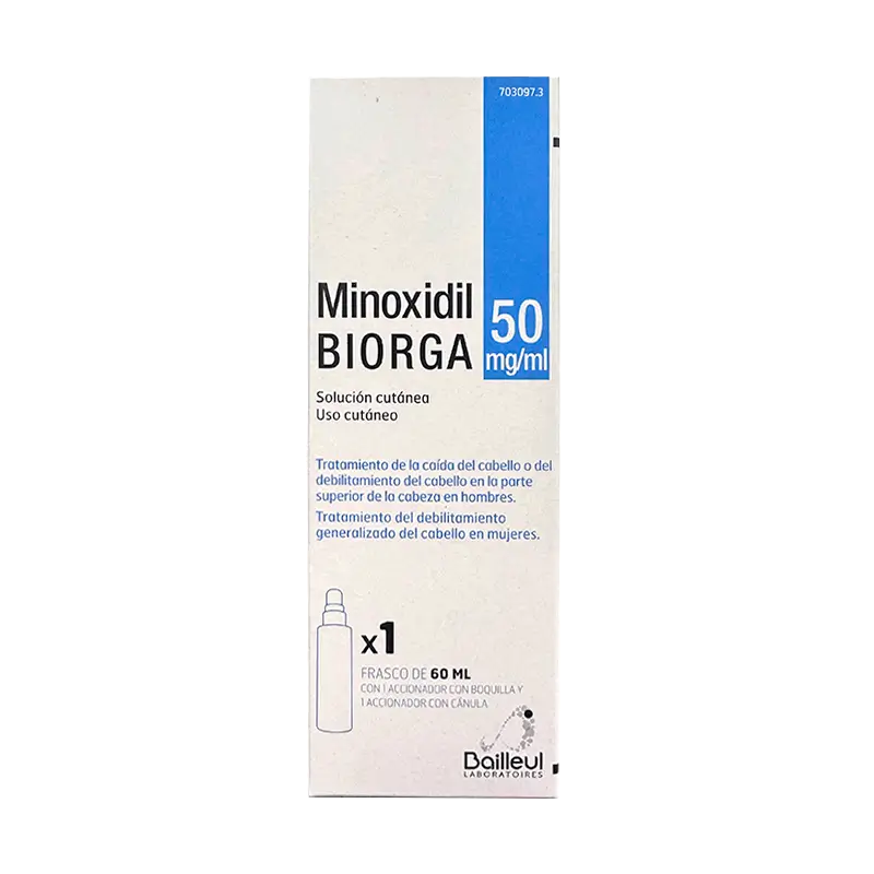 Biorga 50 Mg/ ml Minoxidil Hautlösung 1 Fläschchen x 60 ml