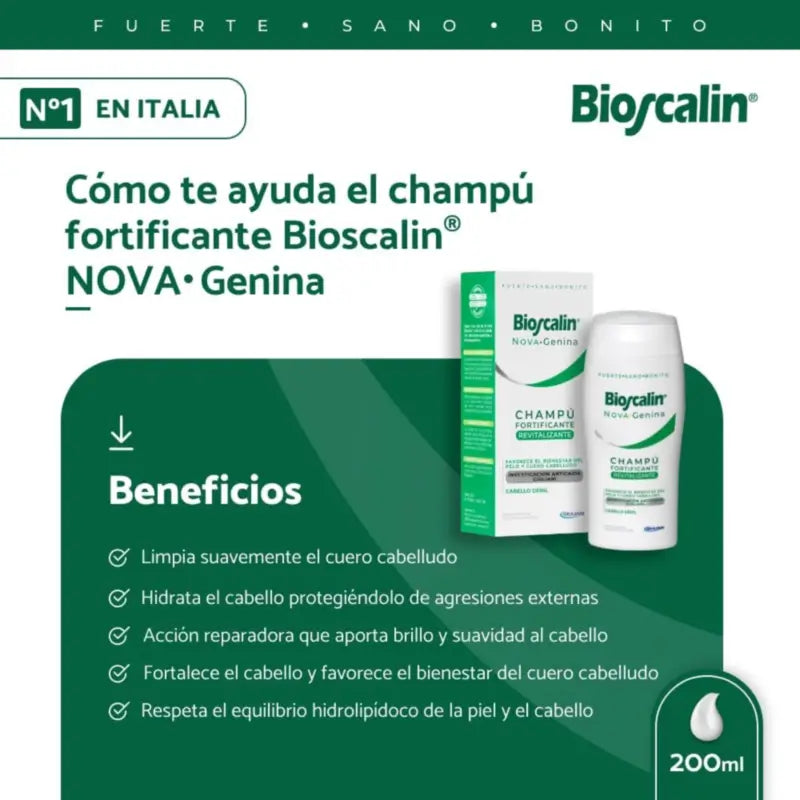 Bioscalin Novagenin Shampoo, 200 ml