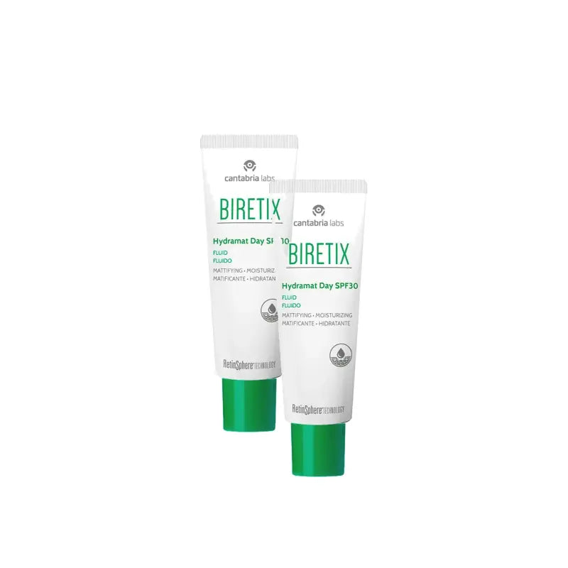 BIRETIX Hydramat Day LSF 30 Fluid, 2er-Pack à 50 ml
