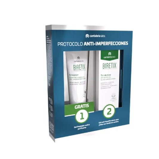 Biretix Acne-Preventing Skin Pack Triactive Gel + Mini Cleanser Geschenk-Set
