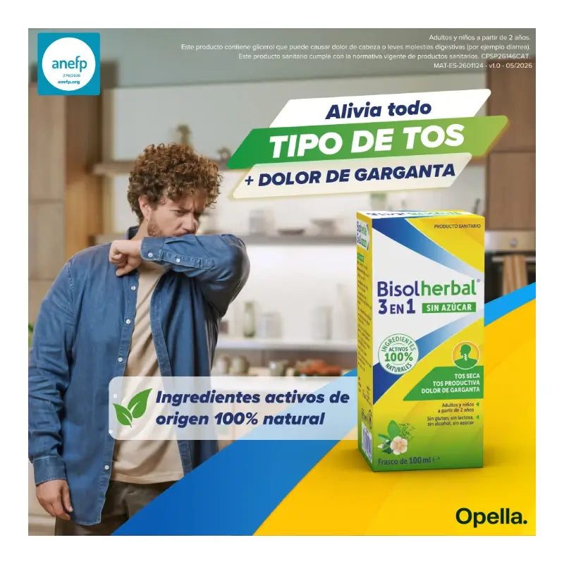 Bisolherbal 3-in-1 zuckerfreier Sirup, Flasche 100 ml
