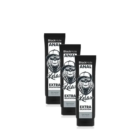 Black Hole Anal Relax Gel 250 ml, 3er-Pack