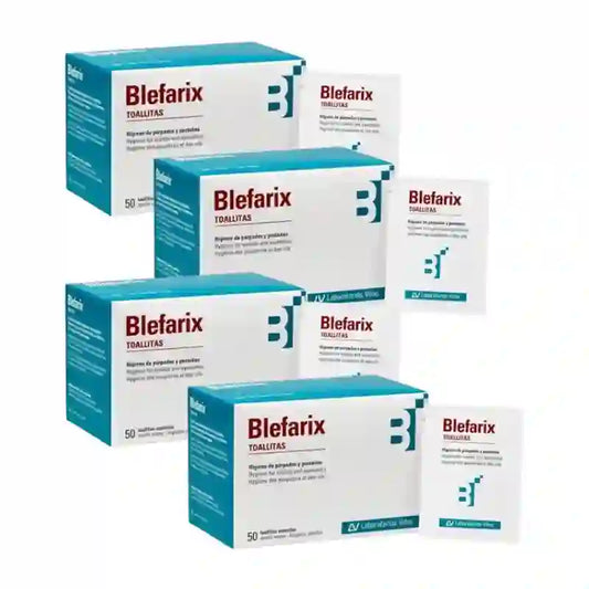 Blefarix Wischtücher 50 Niesen, 4er-Pack