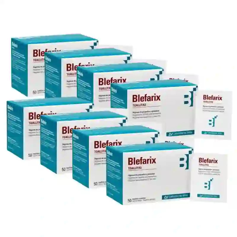 Blefarix Wischtücher 50 Niesen, 8er-Pack