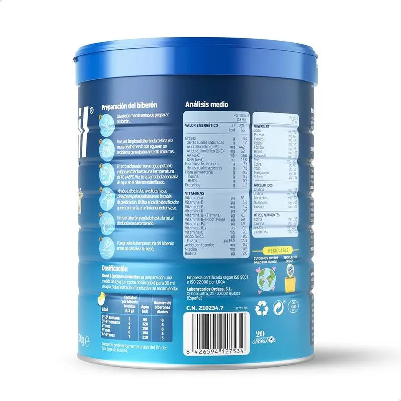 Blemil Optimum Evolution 1 Starter-Milch, 800g
