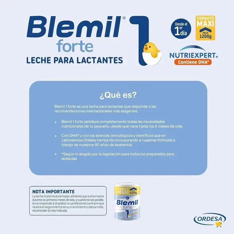 Blemil Plus 1 Forte, Packung 12 x 1200 Gramm