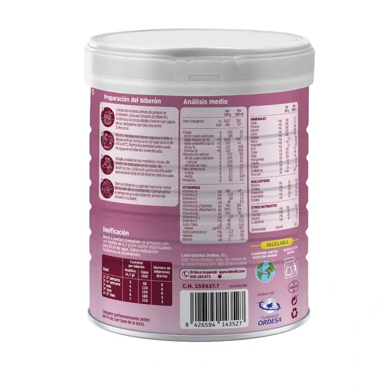 Blemil 1 Komfort Evolution, 800g