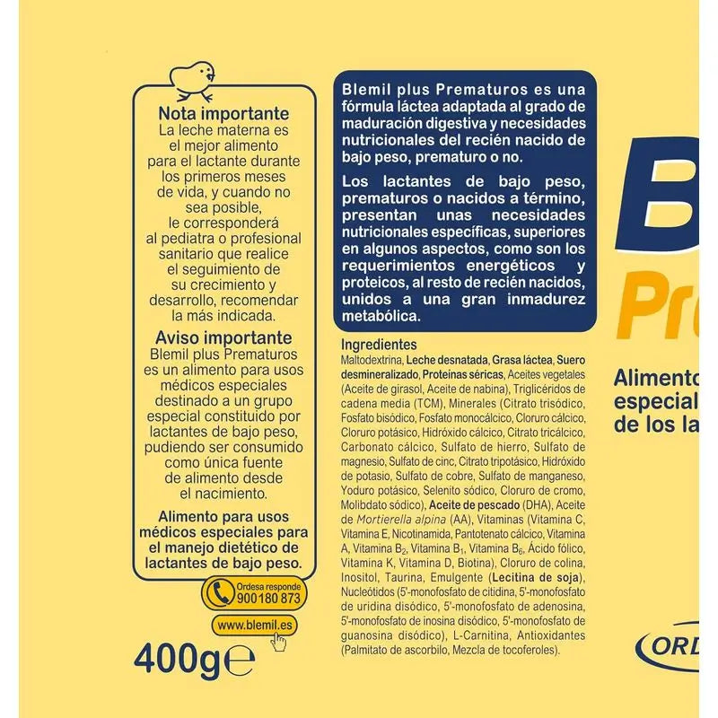 Blemil Plus Frühgeborene, 400 g