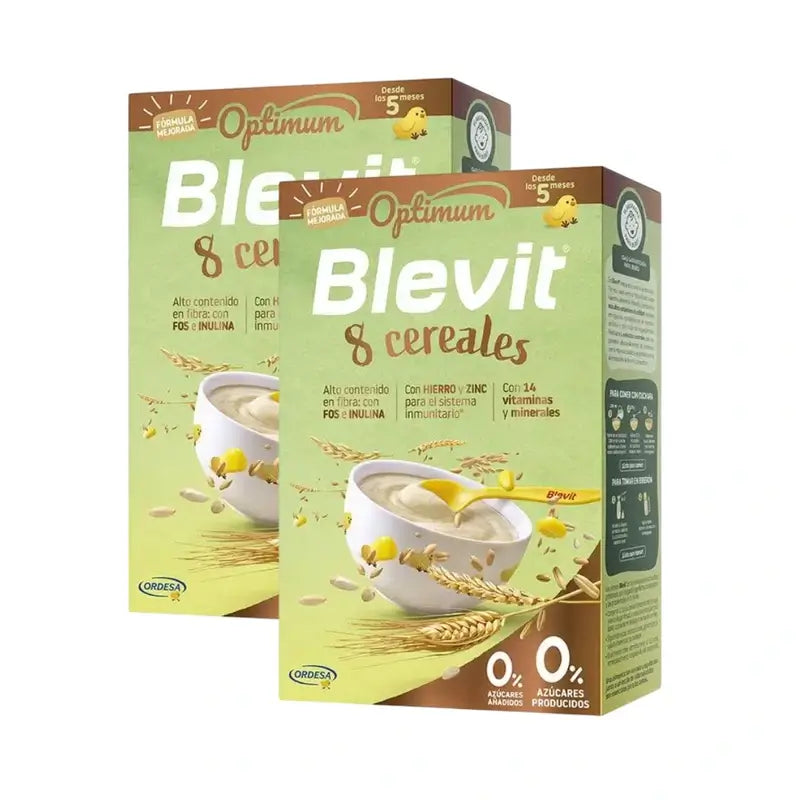 Blevit Säuglingsnahrung Optimum 8 Müsli, 2X250 Grs