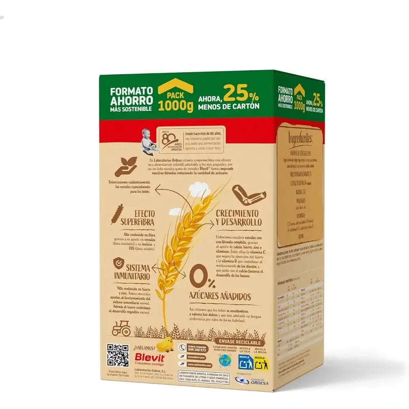 Blevit Säuglingsnahrung Superfibre 8 Müsli Sparformat, 1000 g
