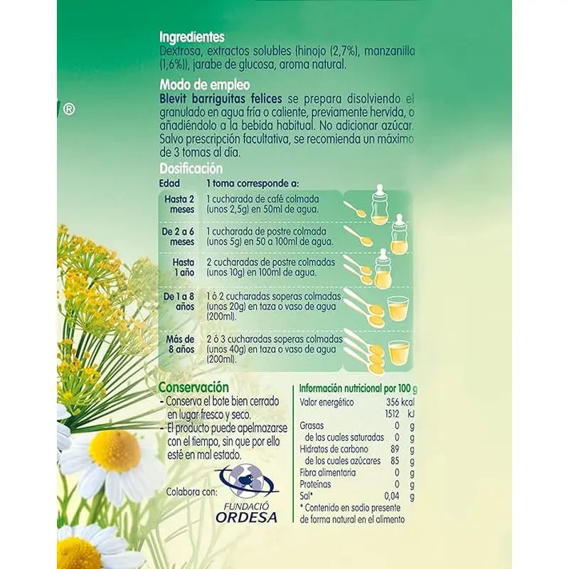 Blevit Barriguitas Glückliche Barriguitas, 150g