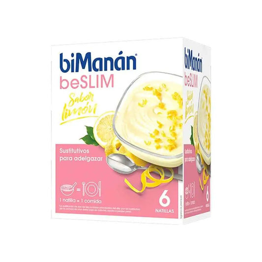 biManán Beslim Lemon Flavoured Custard 6 sachets