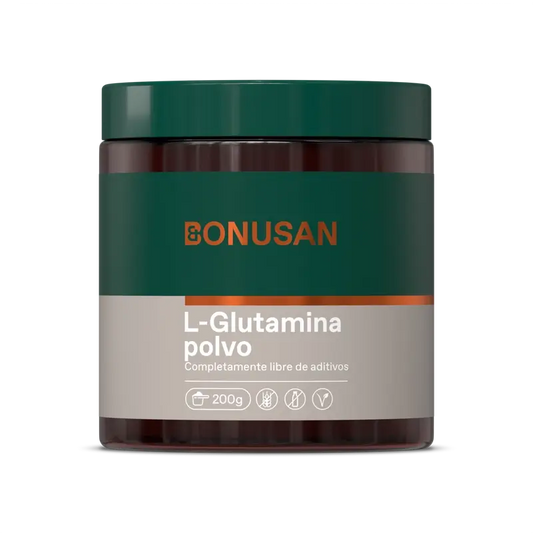 Bonusan L-Glutamin-Pulver, 200 Gramm