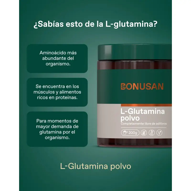 Bonusan L-Glutamin-Pulver, 500 Gramm Pulver