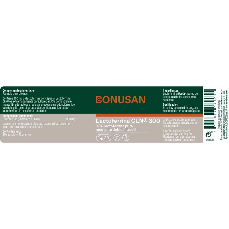 Bonusan Lactoferrin Cln® 300, 30 Kapseln