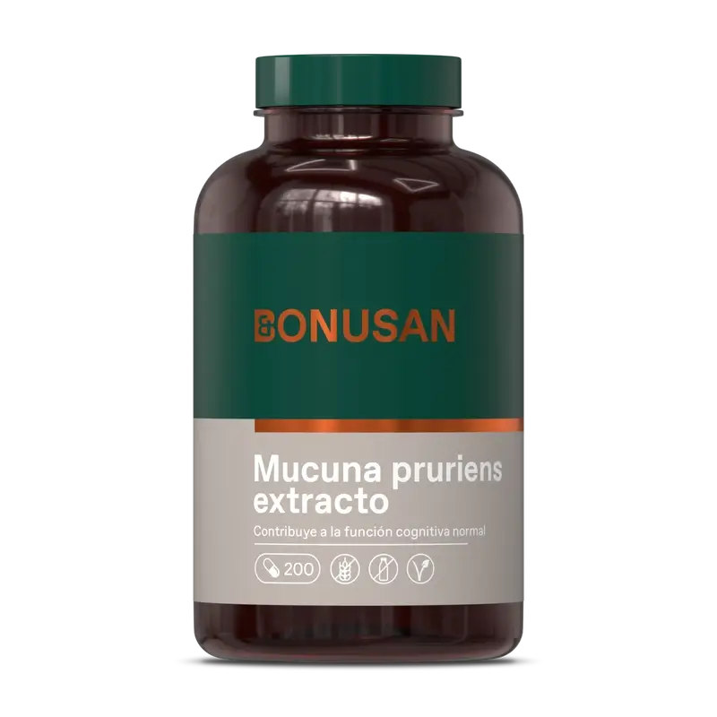 Bonusan Mucuna Pruriens Extrakt, 200 Kapseln