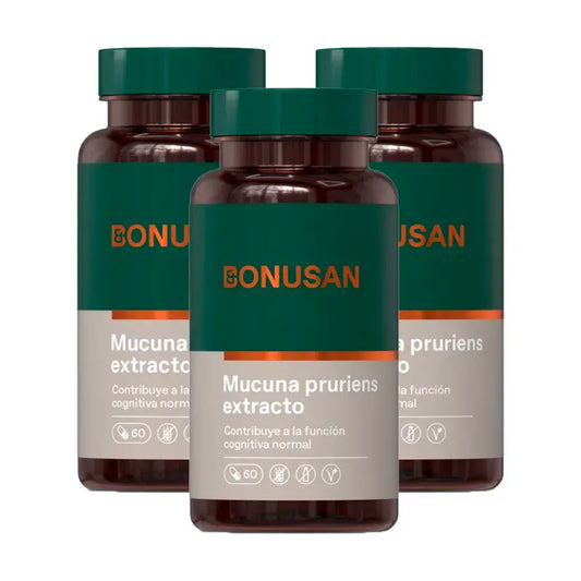 Bonusan Mucuna Pruriens Pack 3 x 60 Kapseln