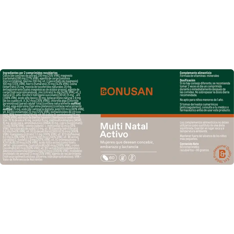 Bonusan Multi Natal Aktiv-Pack 2 x 60 Tabletten