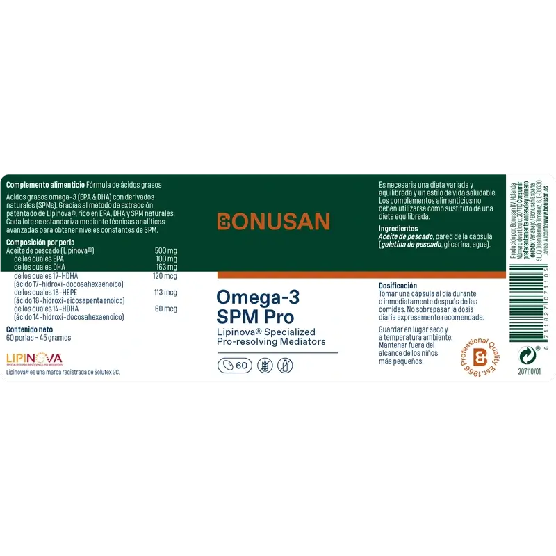 Bonusan Omega-3 Spm Pro, 60 Perlen