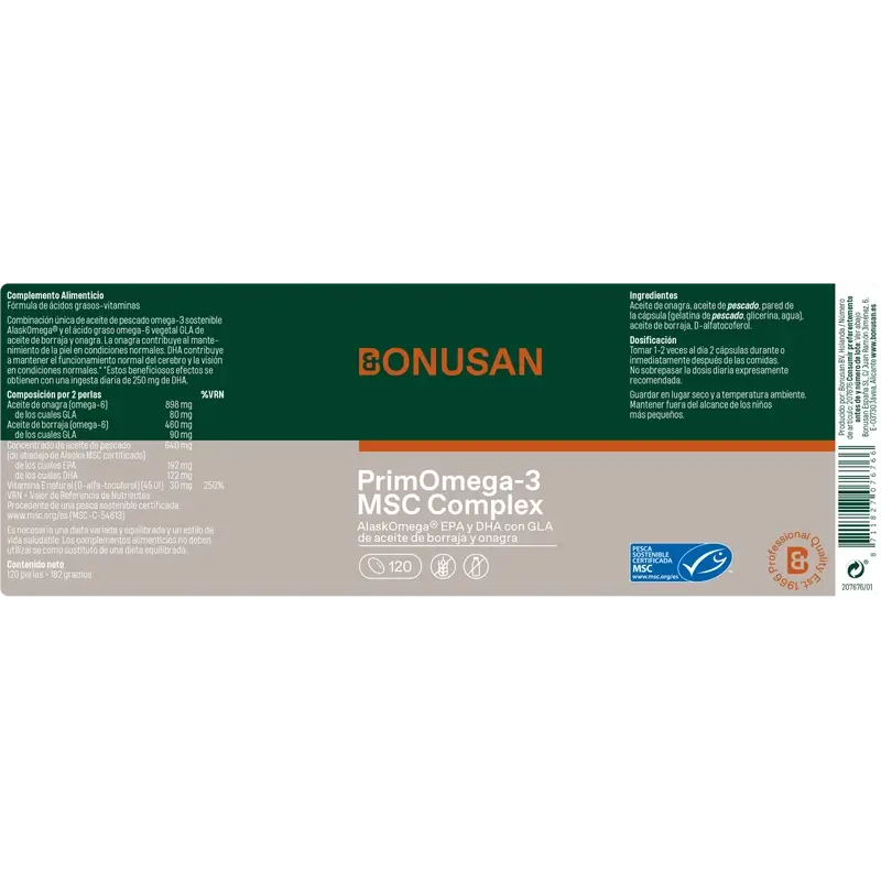 Bonusan Primomega-3 Msc-Komplex, 120 Perlen