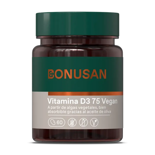 Bonusan Vitamin D3 75 Vegan, 60 Perlen