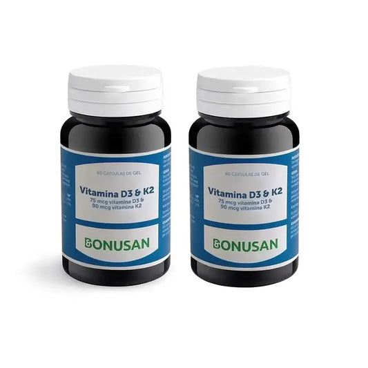 Bonusan Vitamin D3 & K2 , 2X60 Kapseln