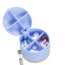 Wasserflasche mit tragbarem Pillendosierer, blau