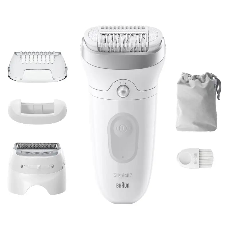 Braun Braun Silk-Épil 7, Epilierer für einfache Haarentfernung, lang anhaltend weiche Haut, 7-041