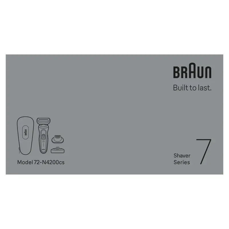 Braun Series7 Rasierer 72-N4200Cs Schwarz