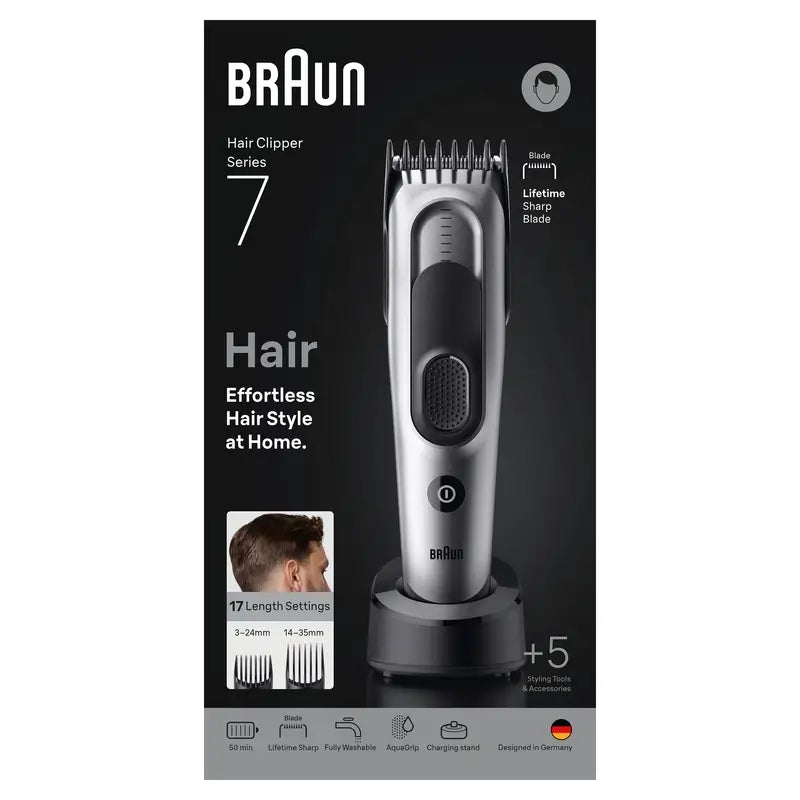 Braun Series 7 Haarschneider 17 Längen +5 Zubehör